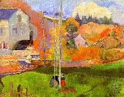 Paul Gauguin Breton Landscape Sweden oil painting artist